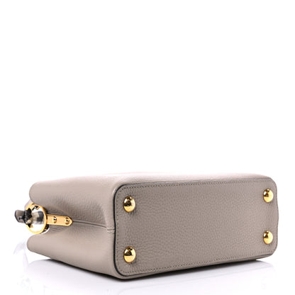 Louis Vuitton Taurillon Snakeskin Capucines BB Galet 4 of 9