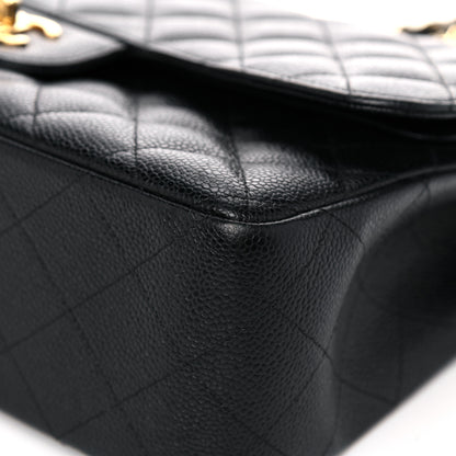 Chanel Caviar Quilted Jumbo Double Flap Black 9 of 16