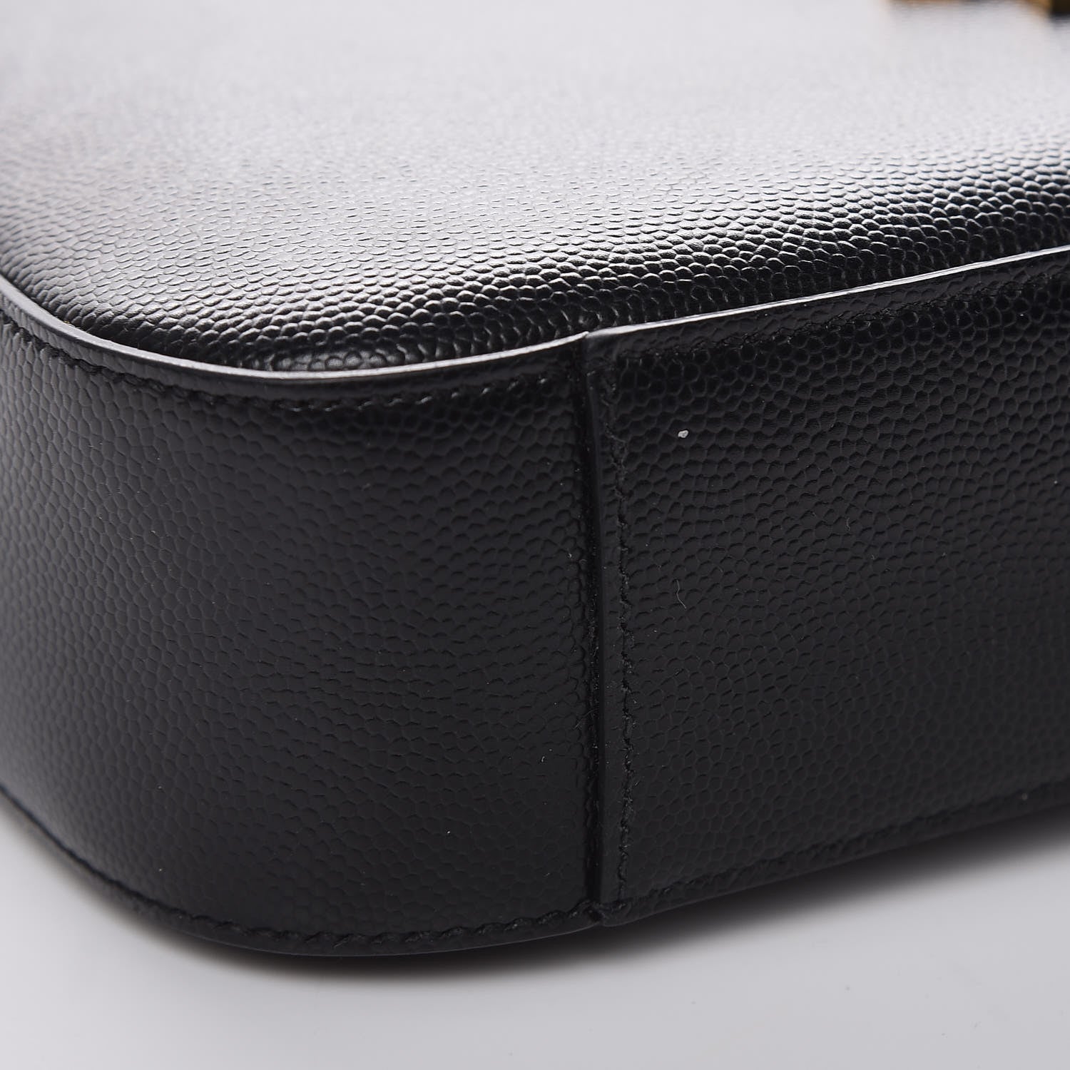 Saint Laurent Grain De Poudre Medium Classic Monogram Camera Bag Black 8 of 14