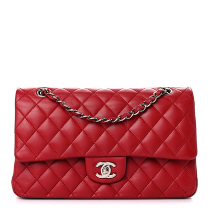 Chanel Lambskin Quilted Medium Double Flap Red 1 of 20