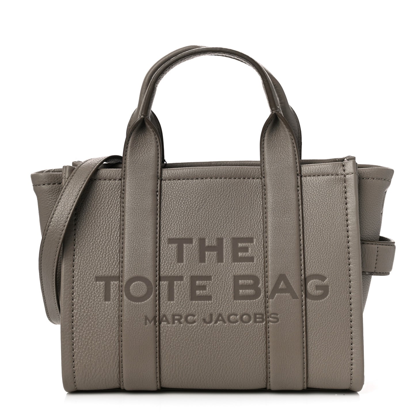 Grained Calfskin Small The Tote Bag Cement