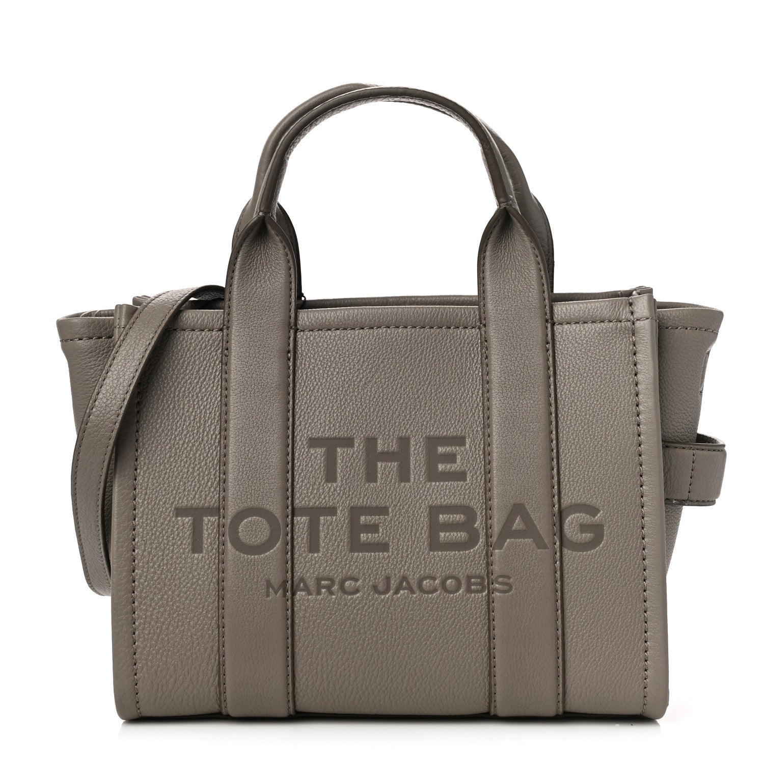 Marc Jacobs Grained Calfskin Small The Tote Bag Cement 1 of 10