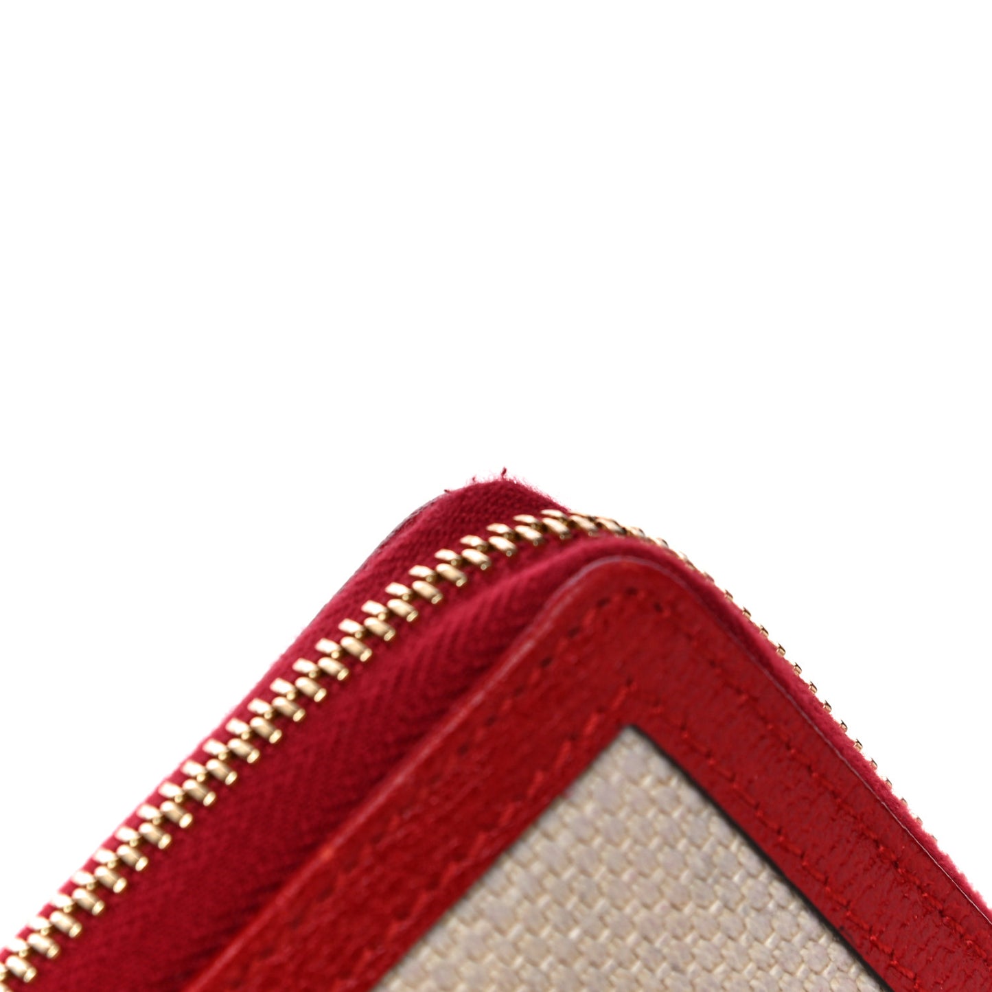 Canvas Sylvie Stripe Logo Zip Around Wallet Mystic White Hibiscus Red Maritime