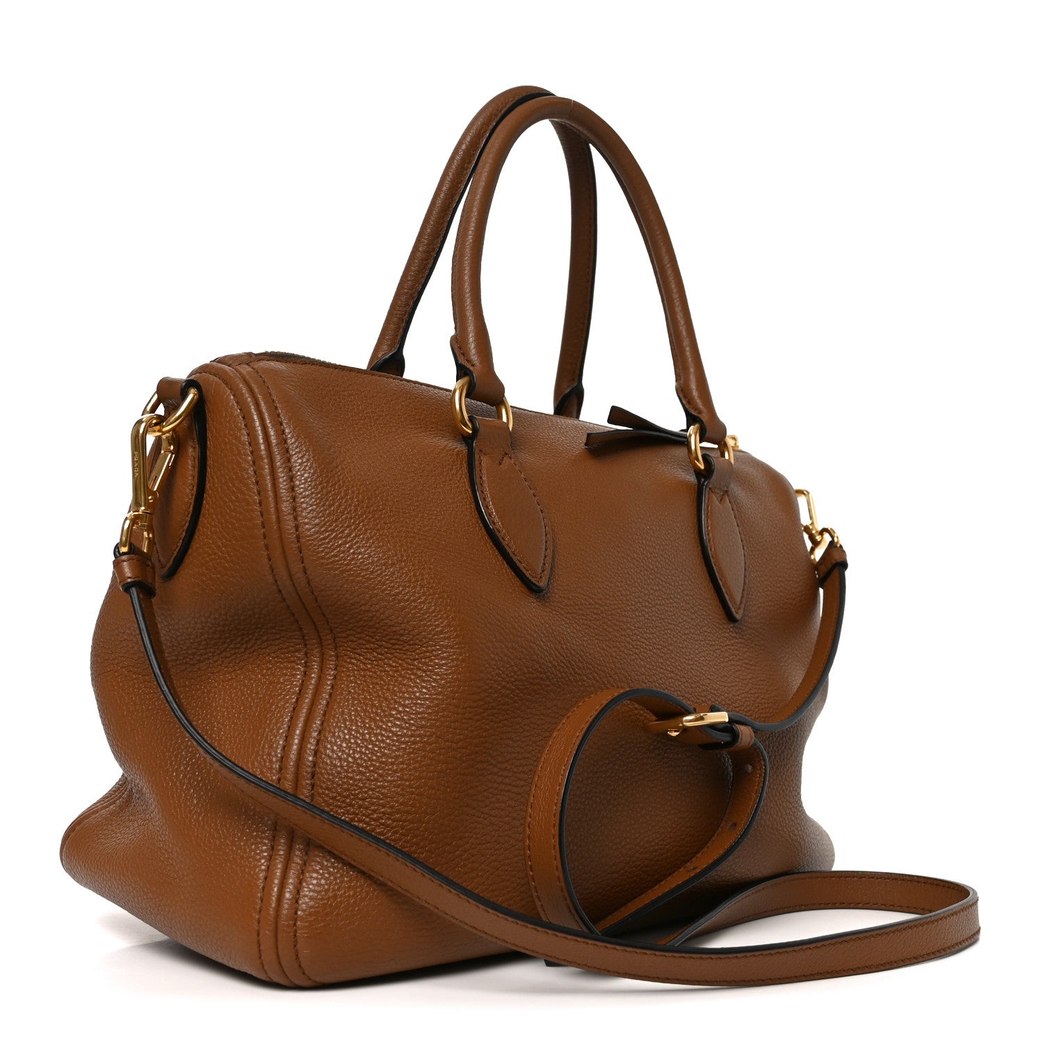 Prada Vitello Phenix Bauletto Cannella 3 of 9