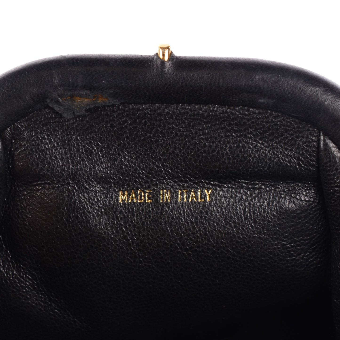 Lambskin Quilted Evening Bag Black