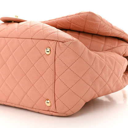 Chanel Calfskin Quilted XXL Travel Flap Bag Pink 10 of 11