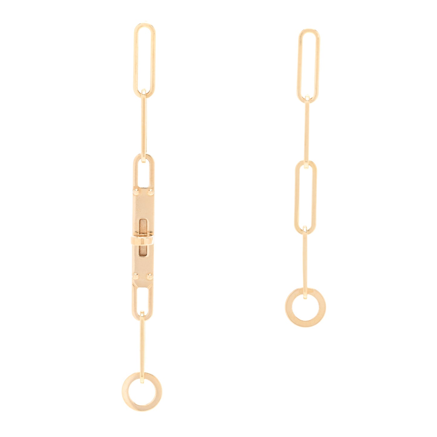 18K Yellow Gold TPM Kelly Chaine Earrings