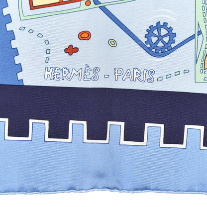 Hermes Silk La Mecanique Des Idees Scarf 90 2 of 6