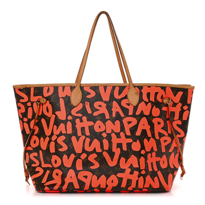 Louis Vuitton Monogram Graffiti Neverfull GM Orange 1 of 9