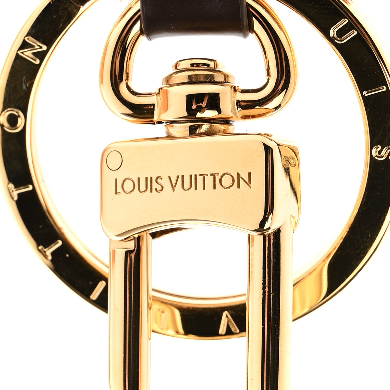 Louis Vuitton Shearling LV Paw Key Holder Bag Charm Brown 5 of 6