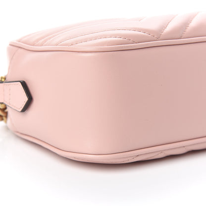 Gucci Calfskin Matelasse Small GG Marmont Chain Shoulder Bag Perfect Pink 5 of 10