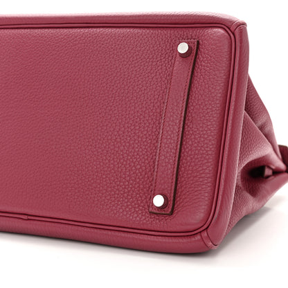 Hermes Taurillon Clemence Birkin 35 Rubis 10 of 18