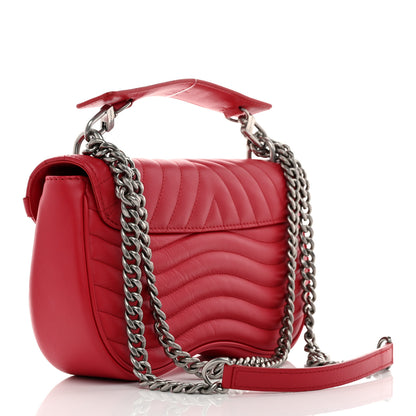Louis Vuitton Calfskin New Wave Chain MM Ecarlate 3 of 10
