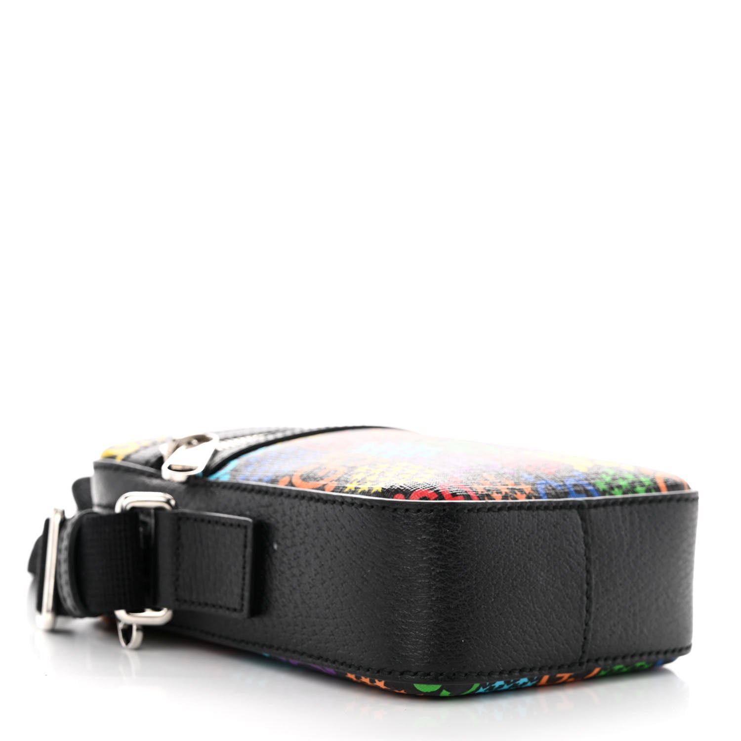 Gucci GG Supreme Monogram Psychedelic Messenger Bag Black 4 of 10