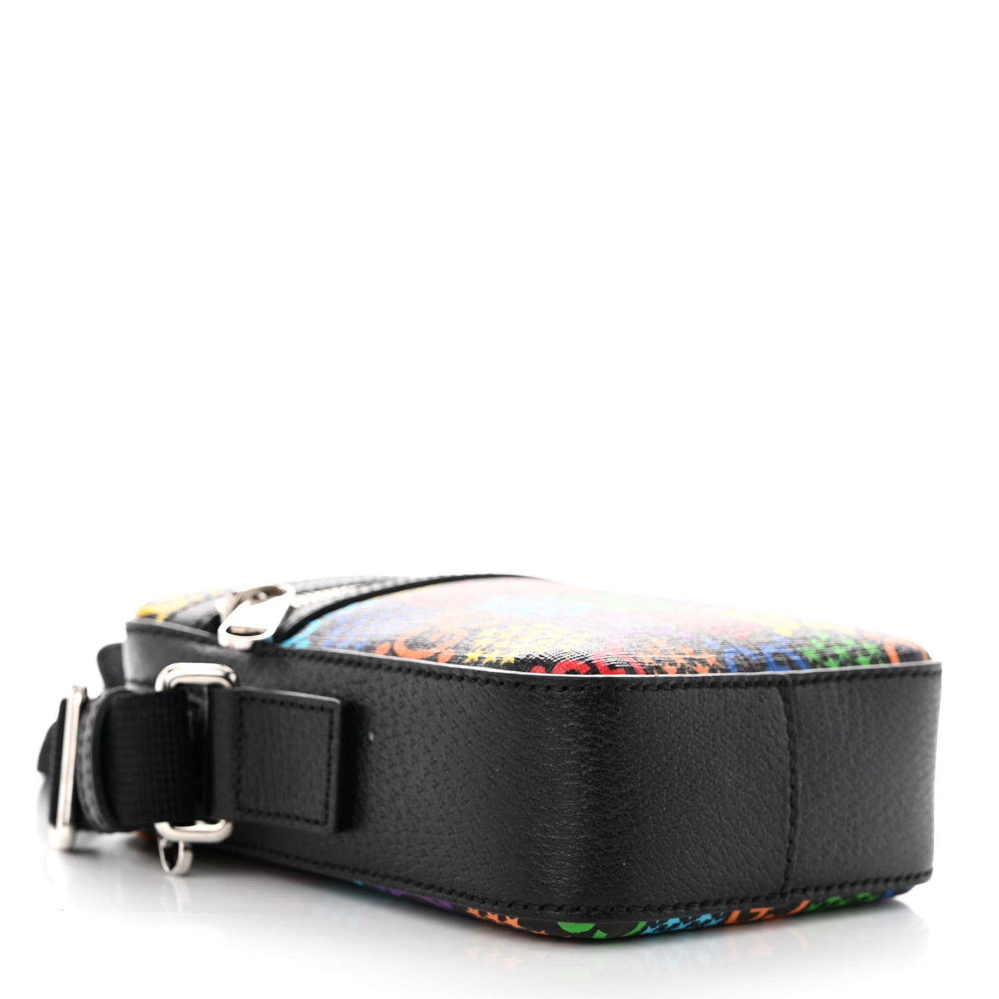 GG Supreme Monogram Psychedelic Messenger Bag Black