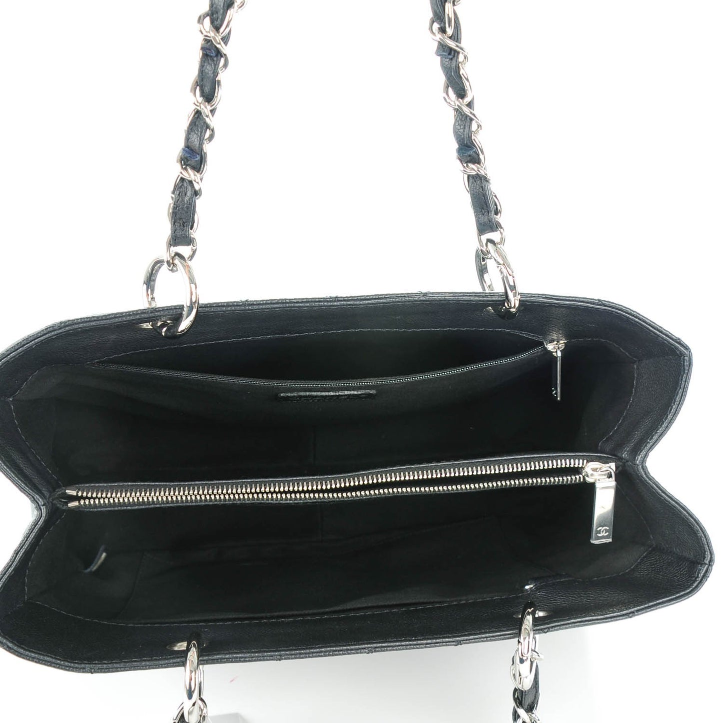 Caviar Quilted Grand Shopping Tote GST Black