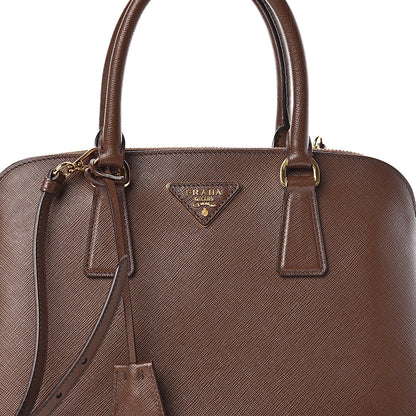 Prada Saffiano Lux Medium Promenade Tote Cacao 10 of 10