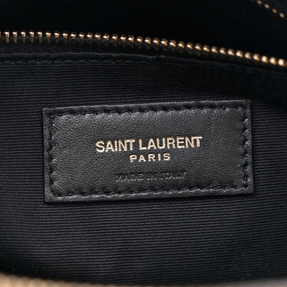Saint Laurent Calfskin Y Quilted Monogram Medium Loulou Chain Satchel Pebble 6 of 12