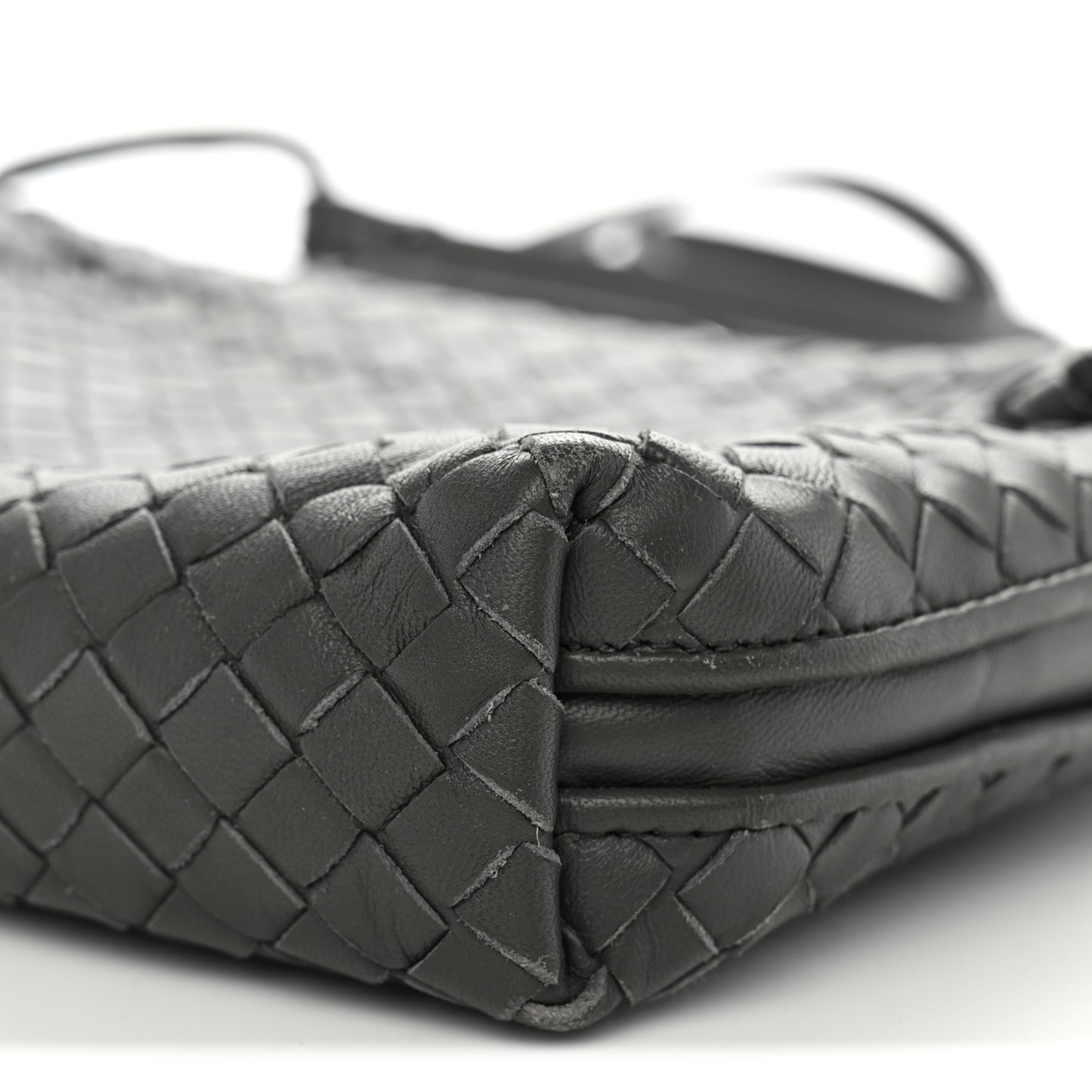 Nappa Intrecciato Nodini Crossbody Messenger New Light Grey