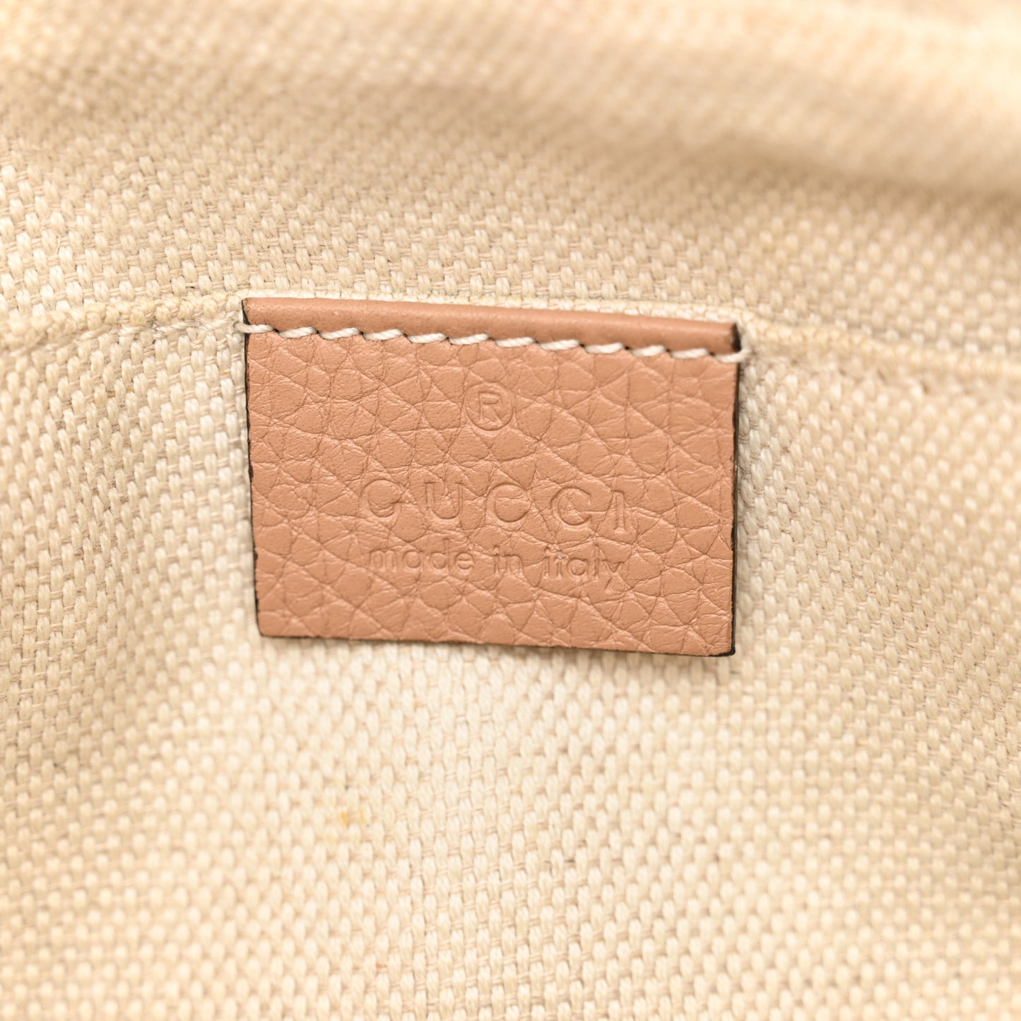 Pebbled Calfskin Small Soho Disco Bag Camelia