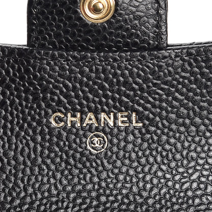 Chanel Caviar Quilted Flap Card Holder Black 6 of 9