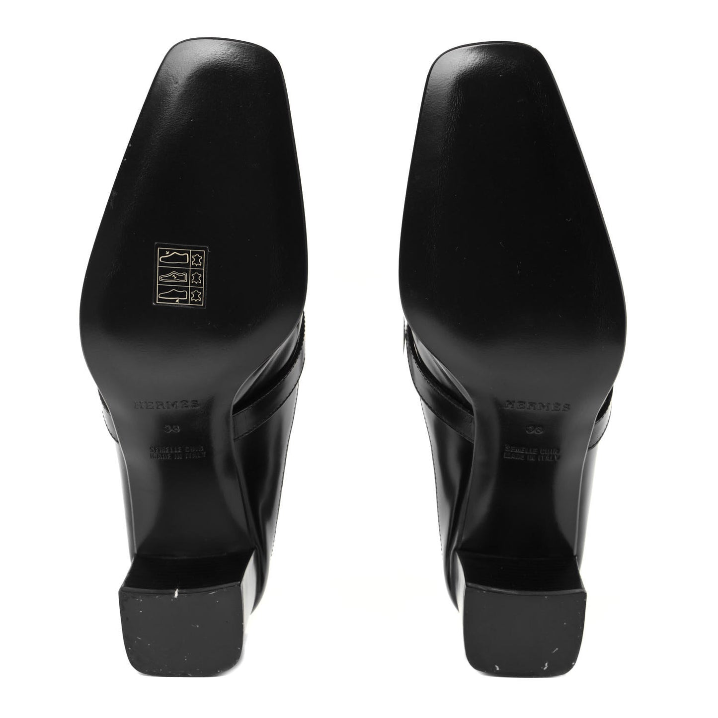 Goatskin Blossom Mules 38 Black