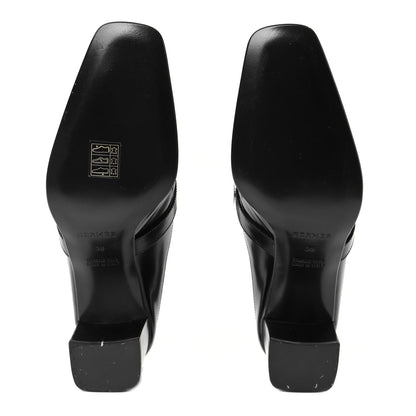 Hermes Goatskin Blossom Mules 38 Black 7 of 11