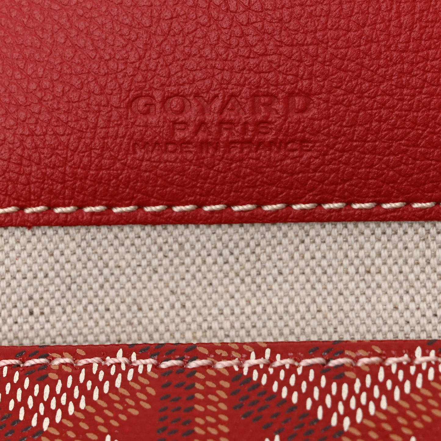 Goyardine Boheme Hobo Red