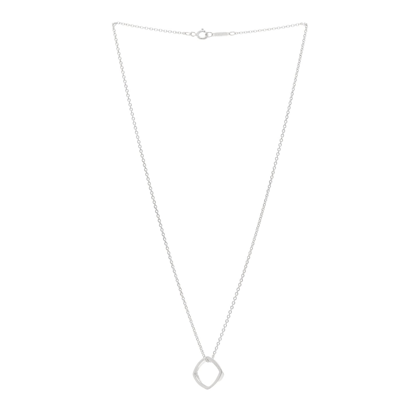 Sterling Silver Frank Gehry Torque Pendant Necklace