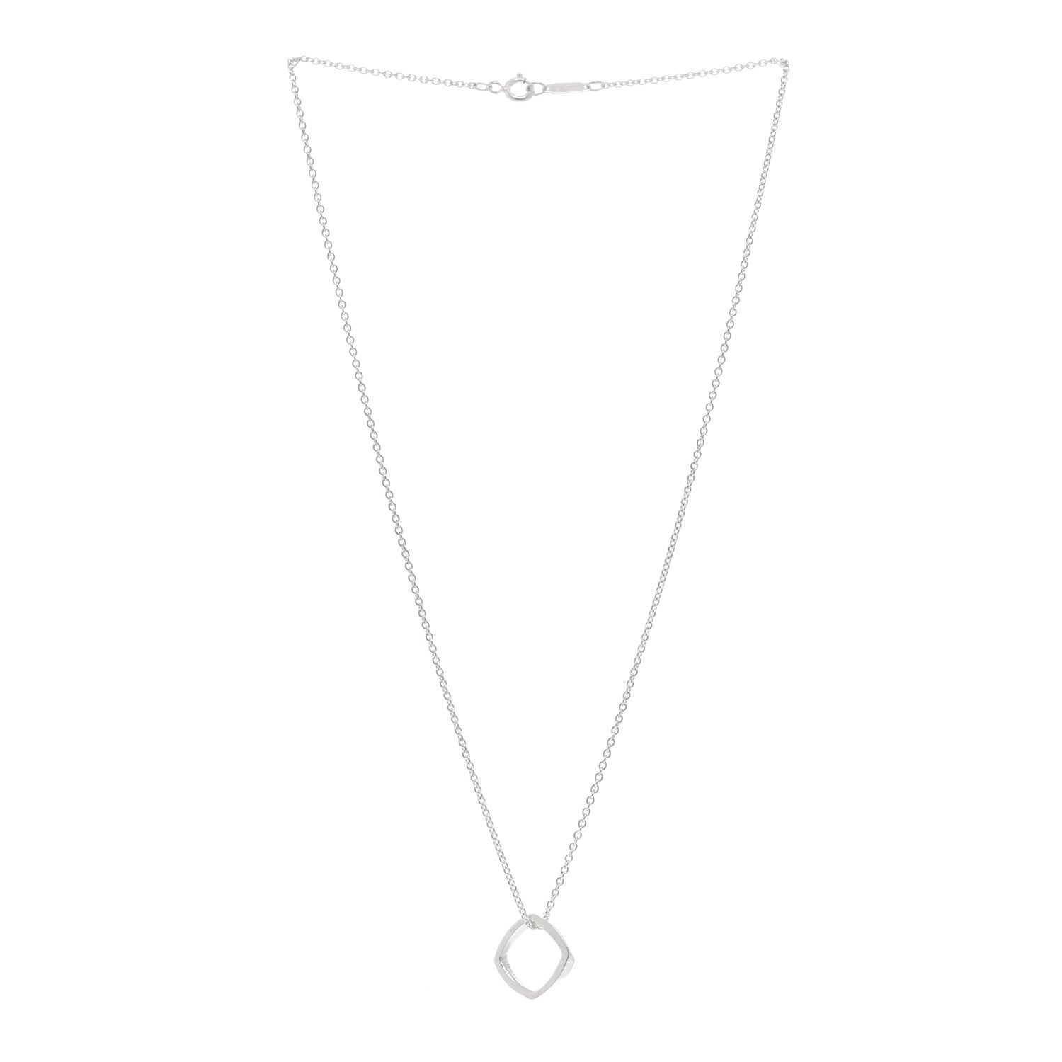 Tiffany Sterling Silver Frank Gehry Torque Pendant Necklace 3 of 5