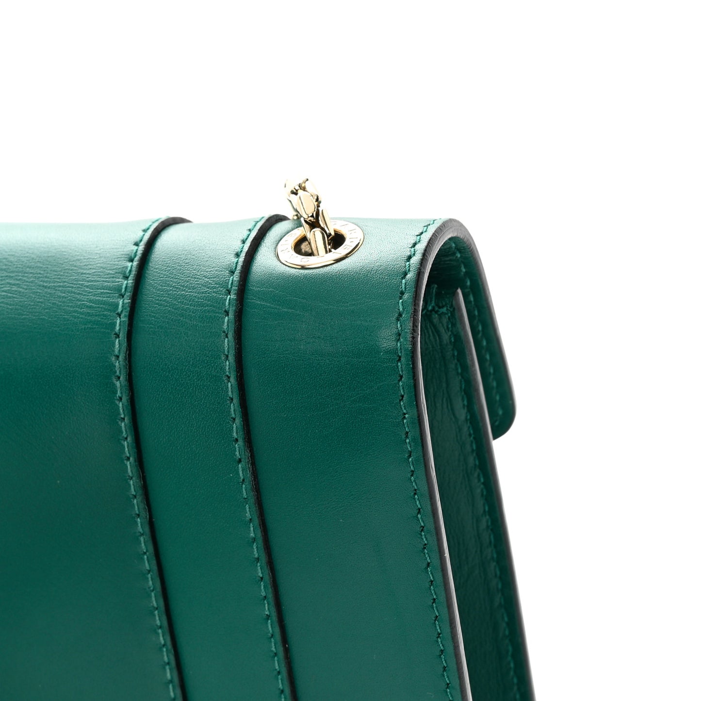 Calfskin Small Serpenti Forever Snake Strap Crossbody Bag Emerald Green