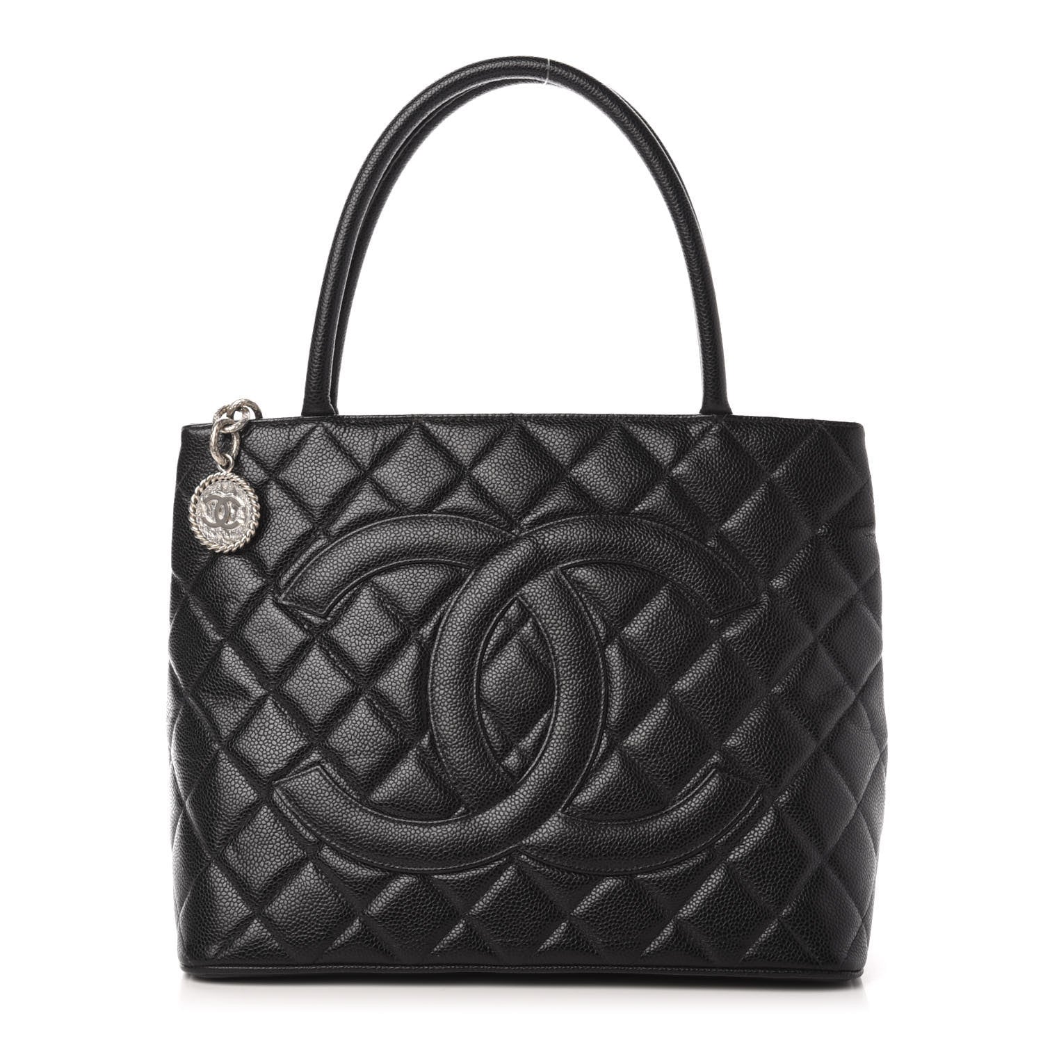Chanel Caviar Quilted Medallion Tote Black 1 of 10