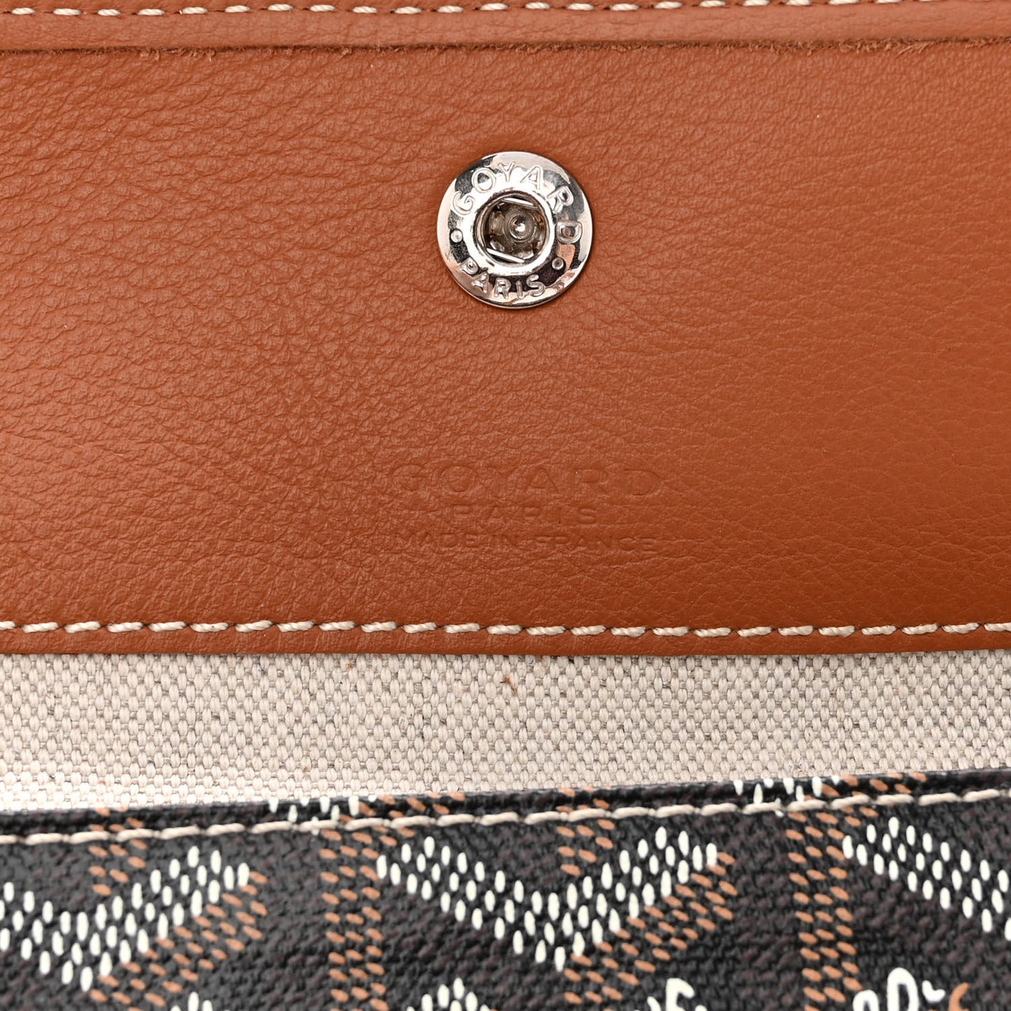 Goyardine Reversible Anjou PM Black Gold