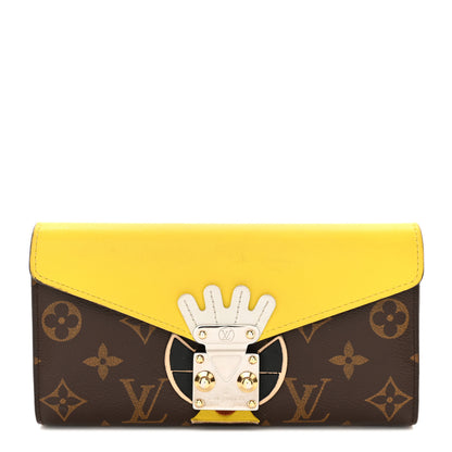 Louis Vuitton Monogram Tribal Mask Sarah Wallet Yellow 1 of 10