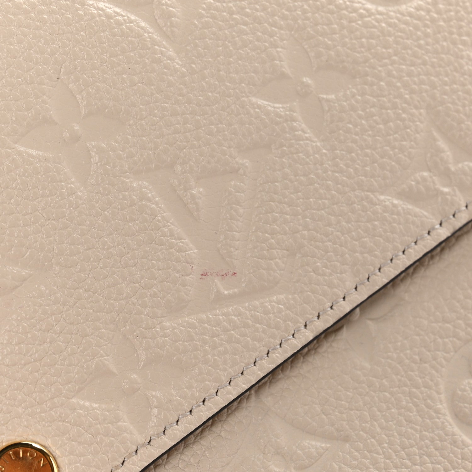 Louis Vuitton Empreinte Pochette Felicie Chain Wallet Cream 10 of 11