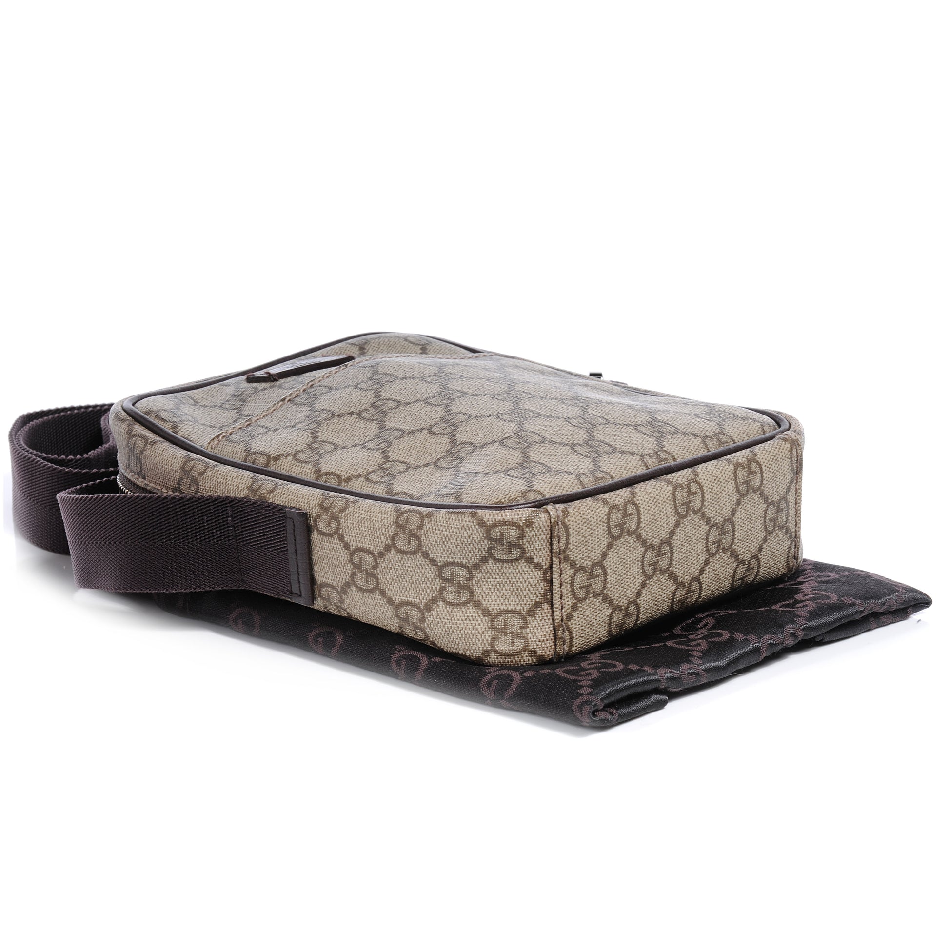 Gucci GG Plus Monogram Messenger Bag Ebony 4 of 7