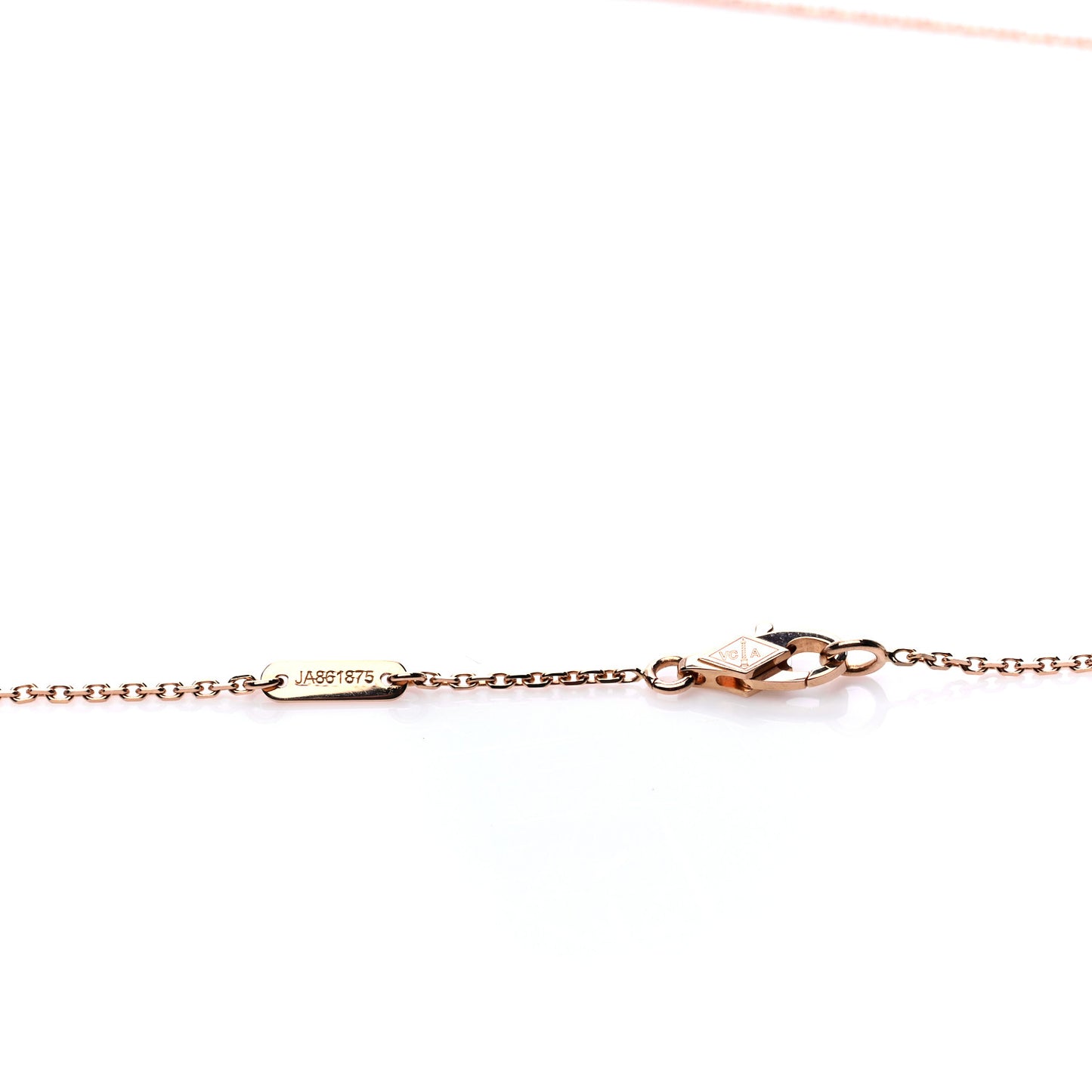 18K Rose Gold Carnelian Sweet Alhambra Heart Pendant Necklace