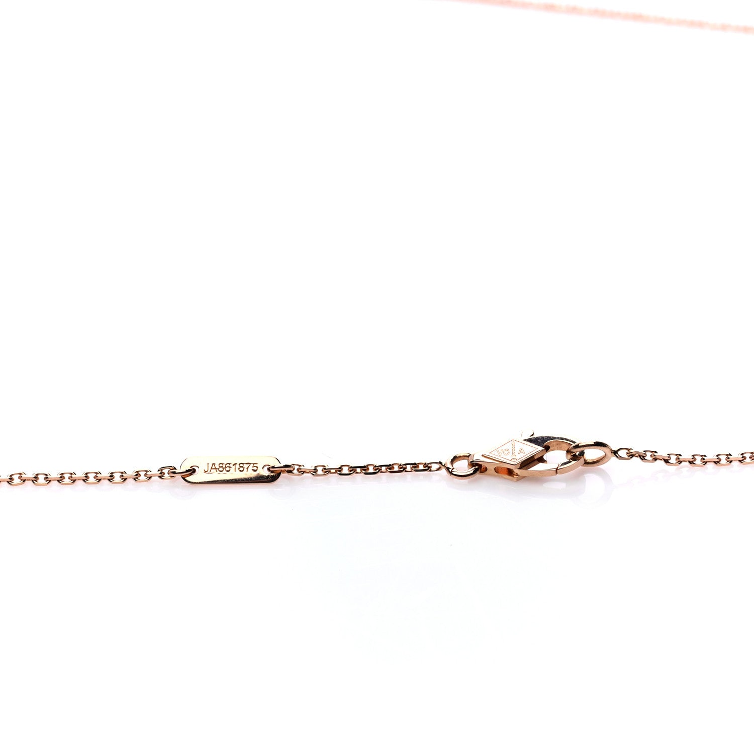 Van Cleef & Arpels 18K Rose Gold Carnelian Sweet Alhambra Heart Pendant Necklace 5 of 7