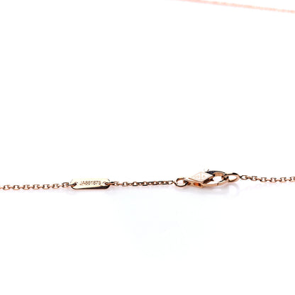 Van Cleef & Arpels 18K Rose Gold Carnelian Sweet Alhambra Heart Pendant Necklace 5 of 7