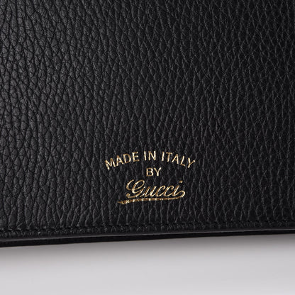 Gucci Dollar Calfskin Mini Swing Wallet Bag Black 8 of 9