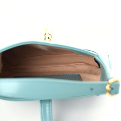 Gucci Boarded Dyana Lux Calfskin Mini Jackie 1961 Hobo Dusty Azure 6 of 8