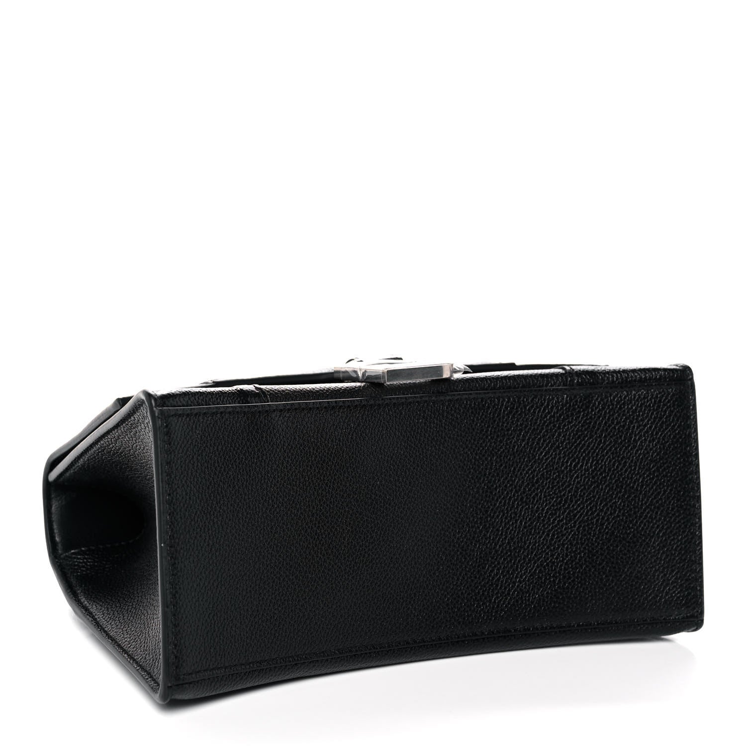 Balenciaga Grained Calfskin Small Hourglass Top Handle Bag Black 4 of 11