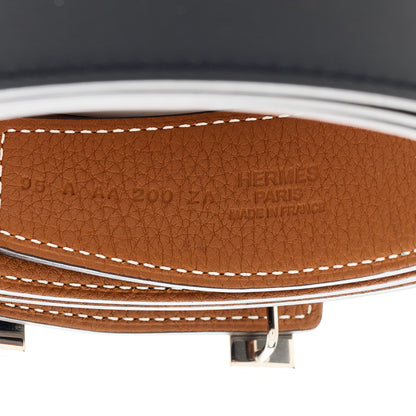 Hermes Box Togo 32mm H Belt 95 Black Gold 3 of 5