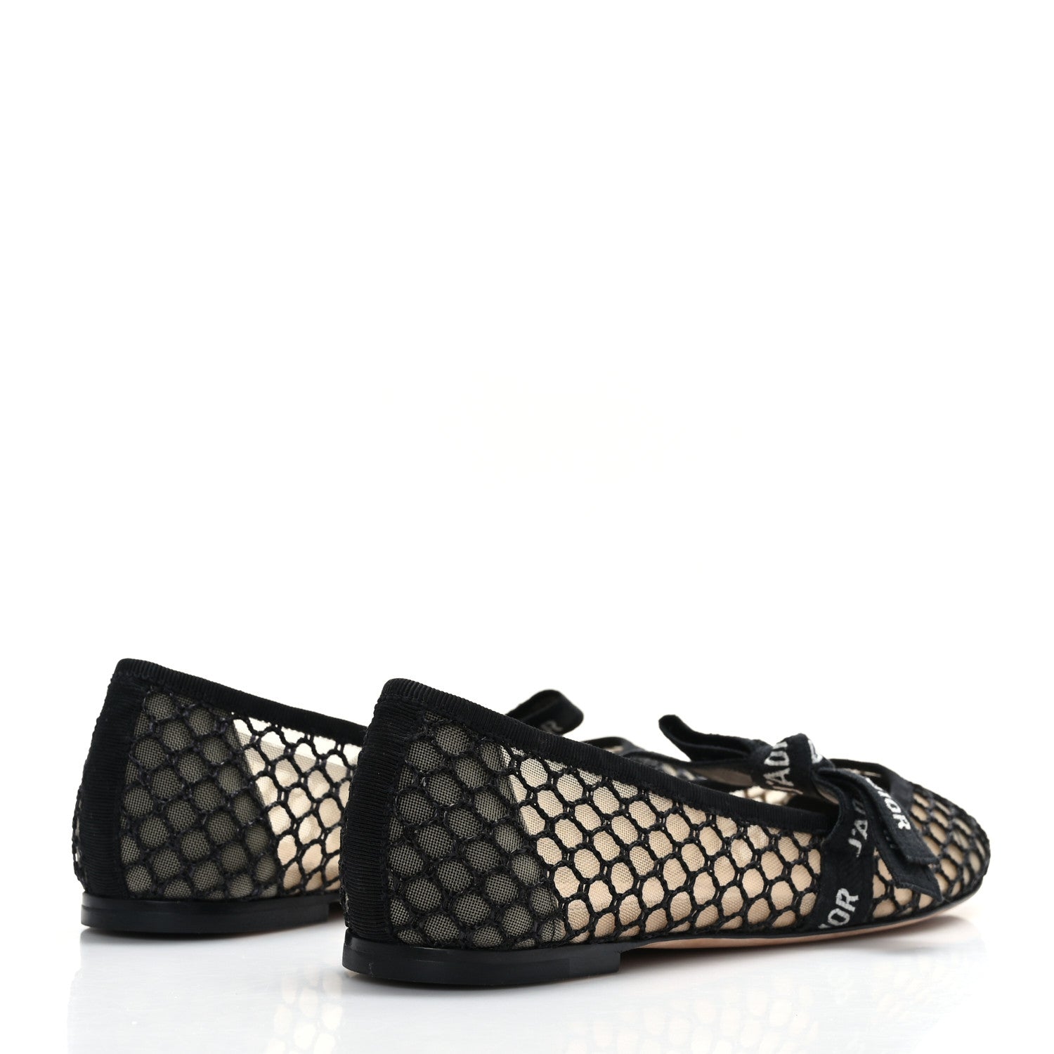 Christian Dior Resille Ribbon Miss J'Adior Ballet Flat 36.5 Black 4 of 8