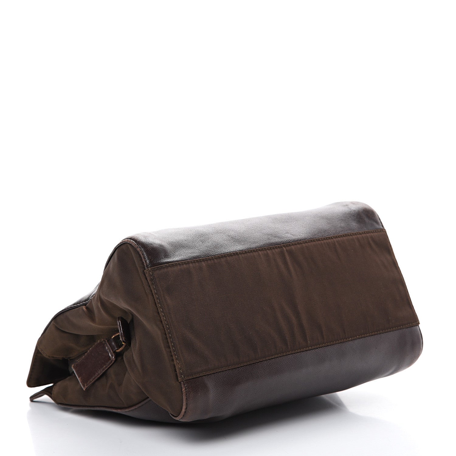 Prada Nappa Tessuto Nylon Chain Tote Caffe 3 of 16