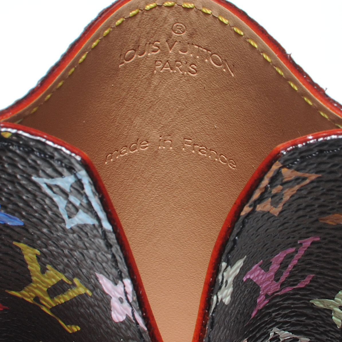 Louis Vuitton Monogram Multicolor Mirror and Case Pouch Black 6 of 8