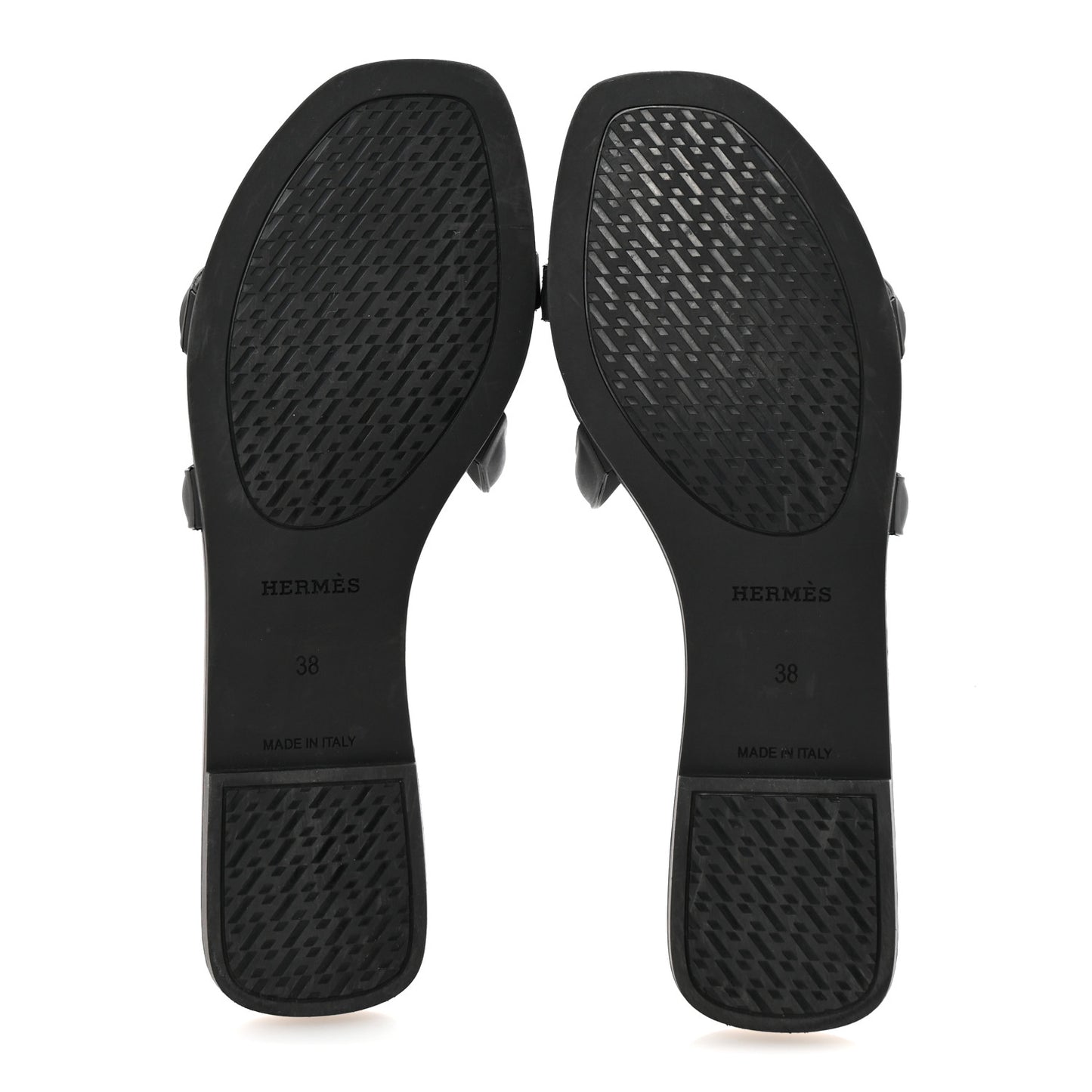 Rubber Aloha Sandals 38 Black