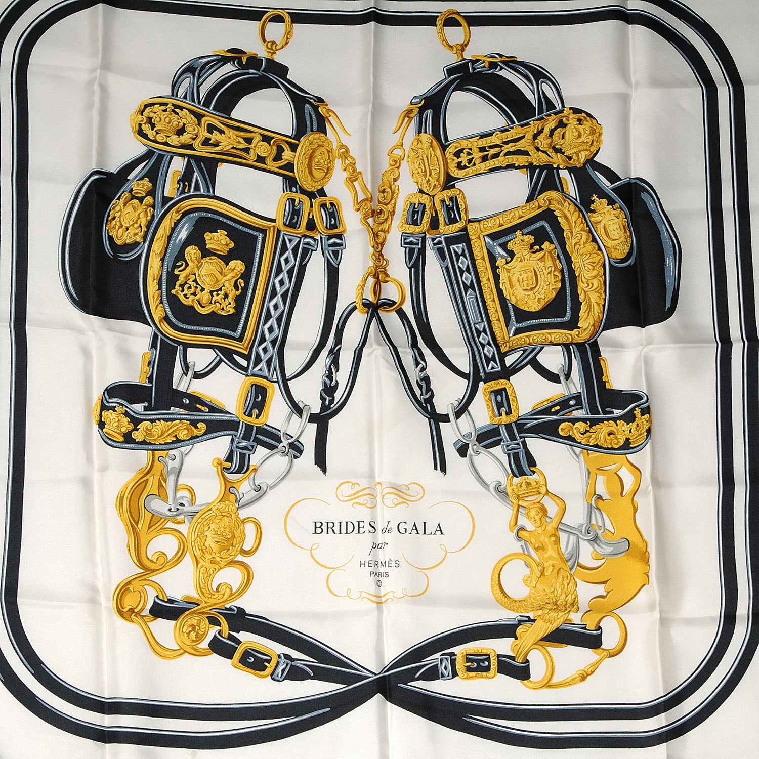 Hermes Silk Brides De Gala Scarf 90 1 of 3