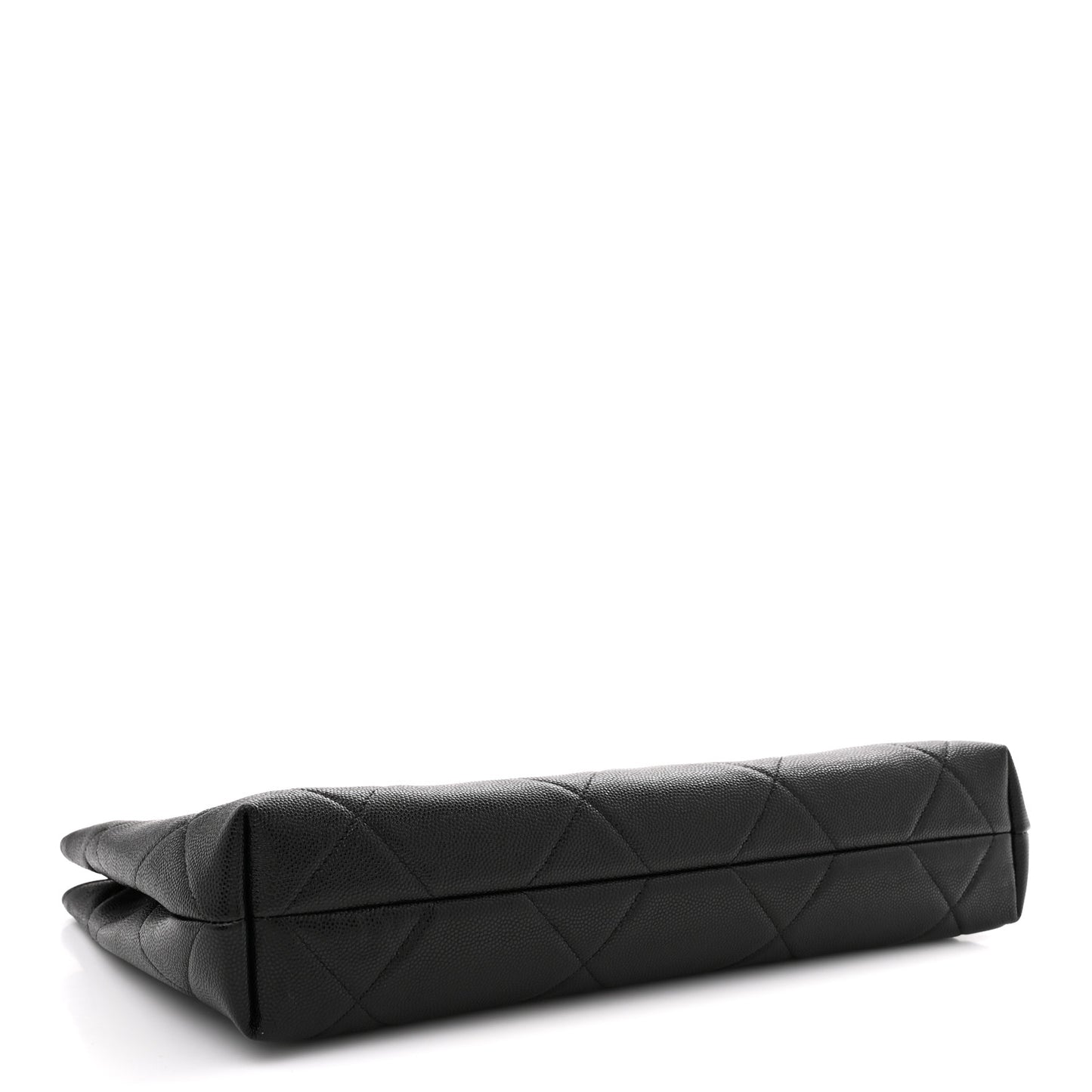 Caviar Quilted A Real Catch Clutch Black