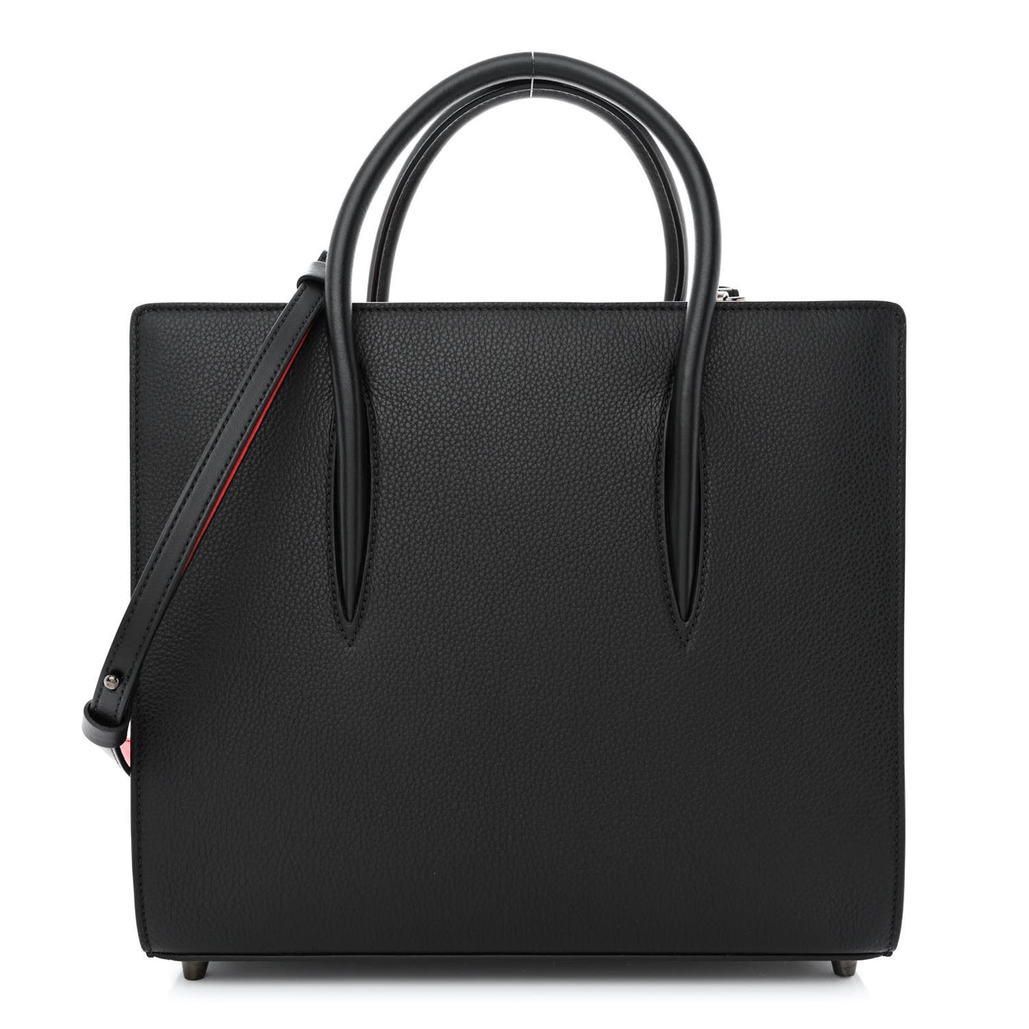Calfskin Empire Patent Studded Medium Paloma Black